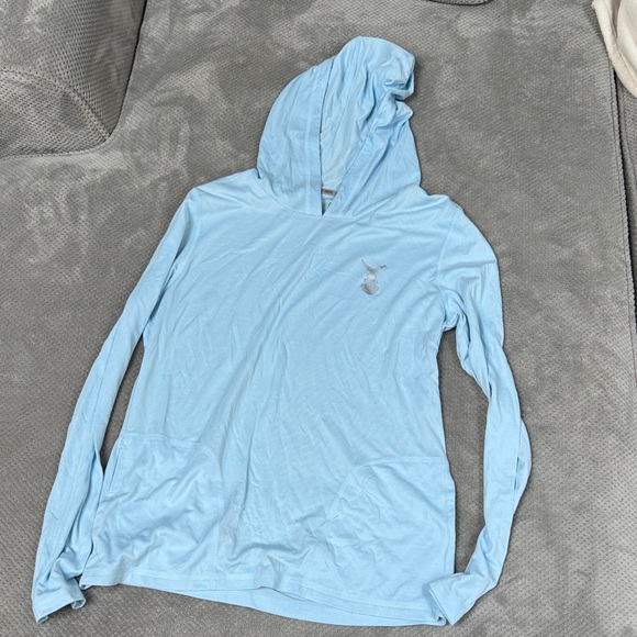 Sky Blue Women's Hoodie Sweatshirt - Picture 1 of 2